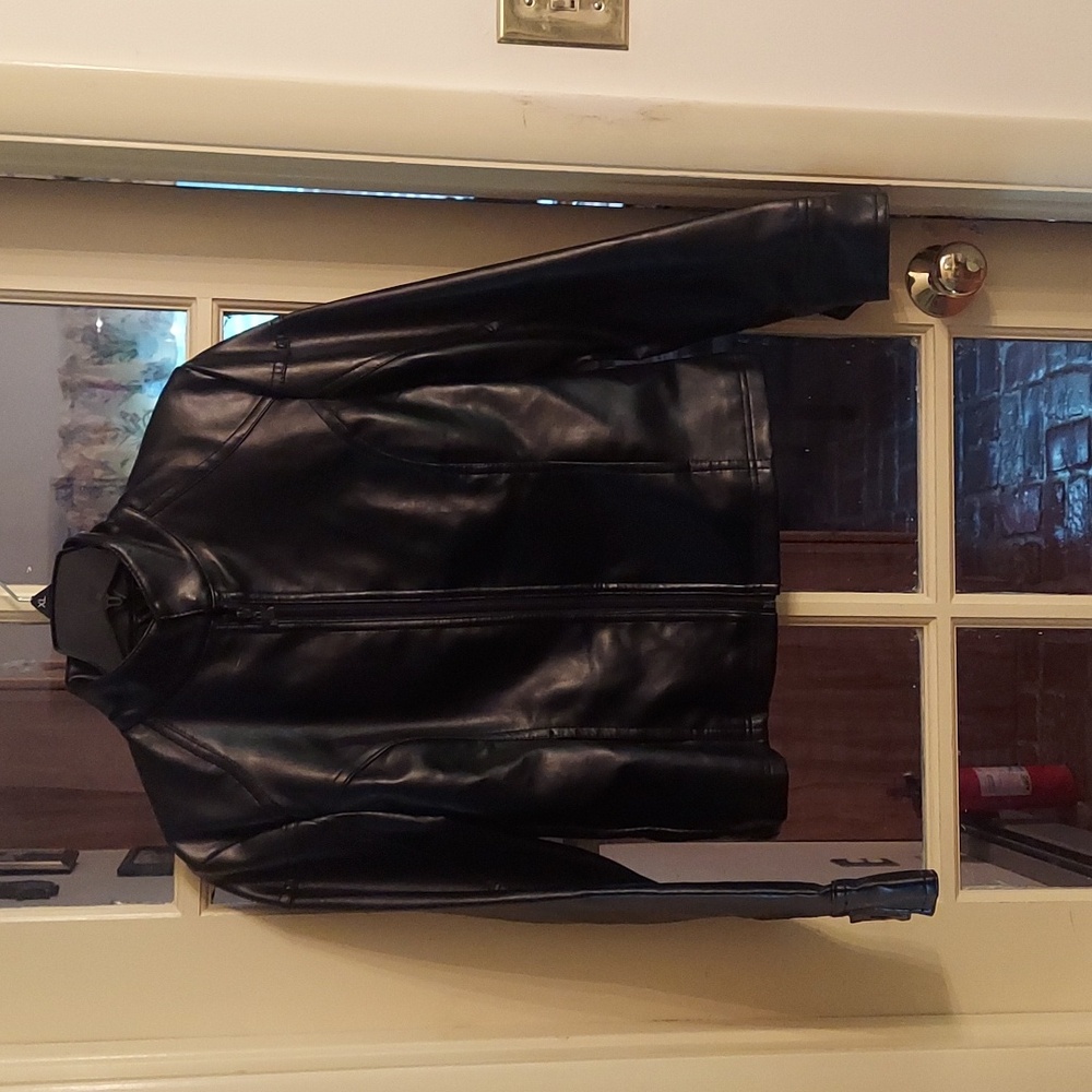 Black Armani Emporium Leather Jacket